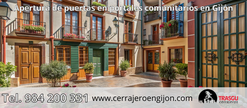 Apertura de puertas en portales comunitarios en Gijón Apertura de puertas en portales comunitarios en Gijón