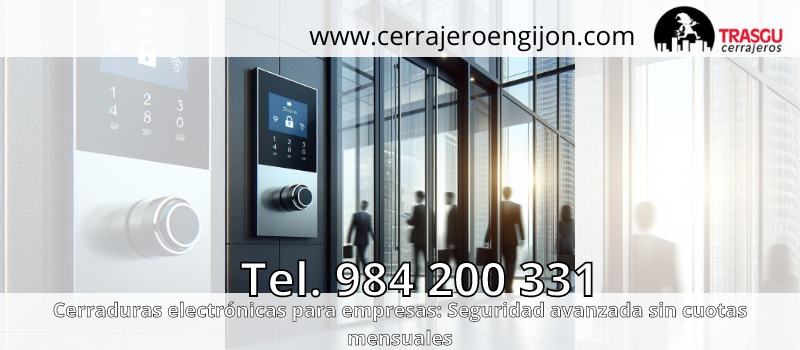 Refuerza la seguridad de tu negocio tras el verano: Cerraduras electrónicas para mayor control con Cerrajería El Trasgu en Gijón