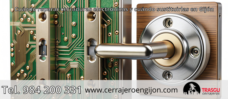 Cuándo reparar cerraduras electrónicas y cuándo sustituirlas en Gijón Cuándo reparar cerraduras electrónicas y cuándo sustituirlas en Gijón