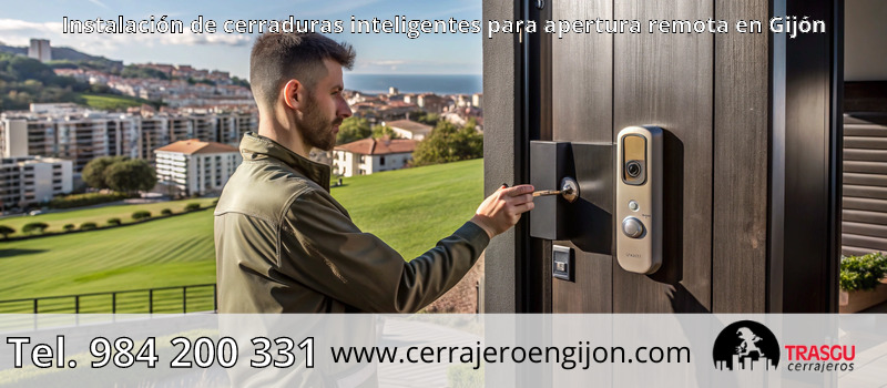 Instalación de cerraduras inteligentes para apertura remota en Gijón Instalación de cerraduras inteligentes para apertura remota en Gijón
