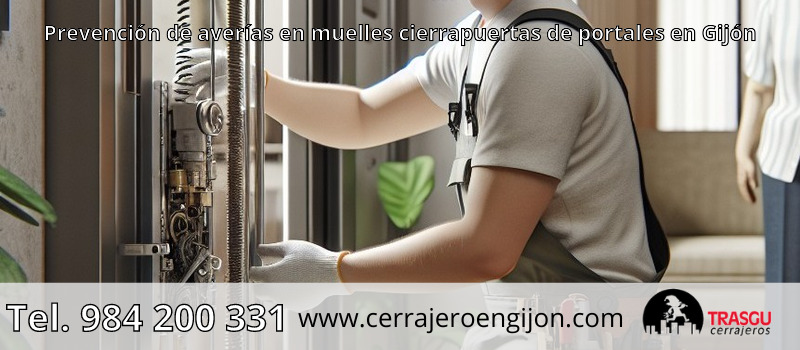 Prevención de averías en muelles cierrapuertas de portales en Gijón Prevención de averías en muelles cierrapuertas de portales en Gijón