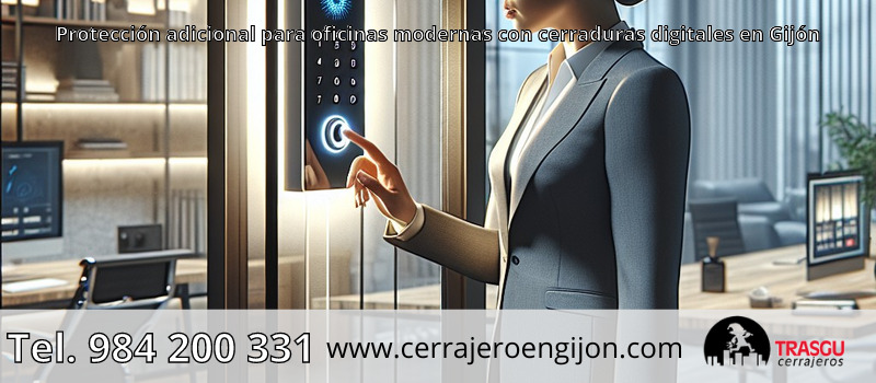 Protección adicional para oficinas modernas con cerraduras digitales en Gijón