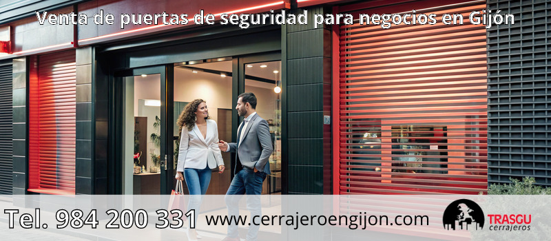 Venta de puertas de seguridad para negocios en Gijón Venta de puertas de seguridad para negocios en Gijón